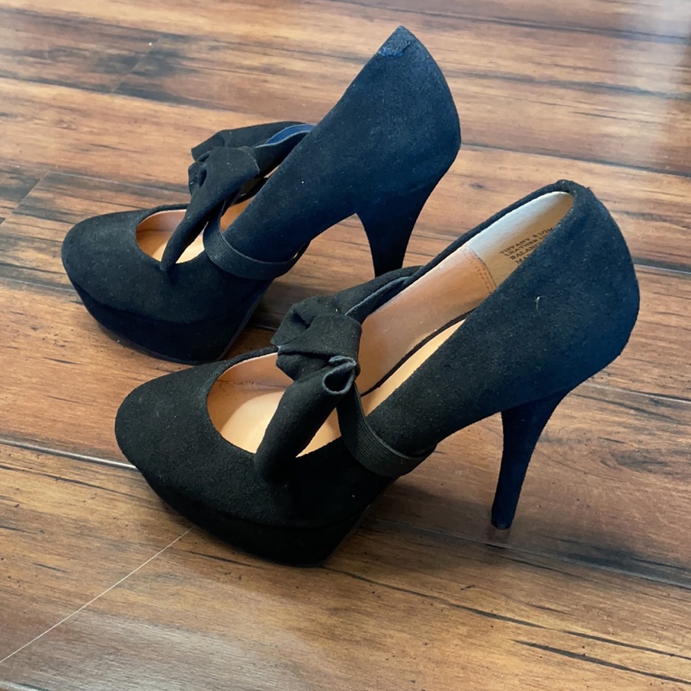 Kelsi dagger black 6 inch heels size 8.5 - Picture 4 of 9